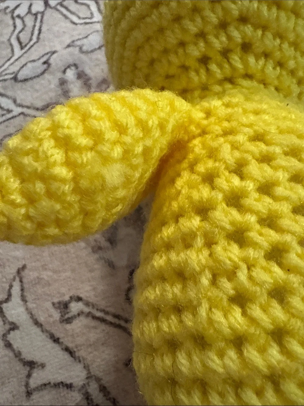 Handmade Yellow & Orange Crochet Duck Plush Bird Toy